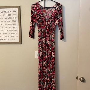 Pinkblush Floral Maternity Wrap dress